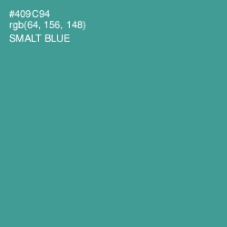#409C94 - Smalt Blue Color Image
